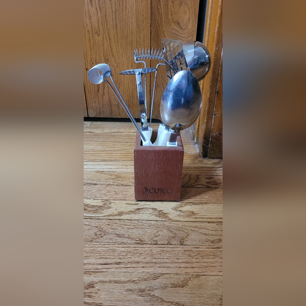 Cutco Utensils and holder